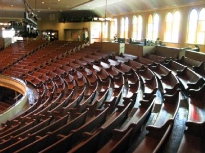 Ryman Auditorium~Upper Pews. Click for full size. Ryman Auditorium~Upper Pews image. Click for full size.