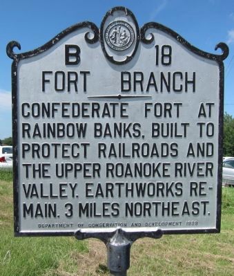 Fort Branch Marker image. Click for full size.