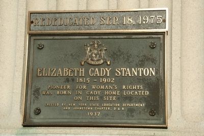 Elizabeth Cady Stanton Marker image. Click for full size.