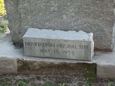 Stone at the base of the marker. Click for full size. Stone at the base of the marker image. Click for full size.
