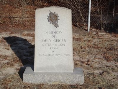 Emily Geiger Marker in the Herman Geiger Cemetery image. Click for full size.