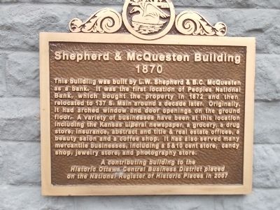 Shepherd & McQuesten Building Marker image. Click for full size.