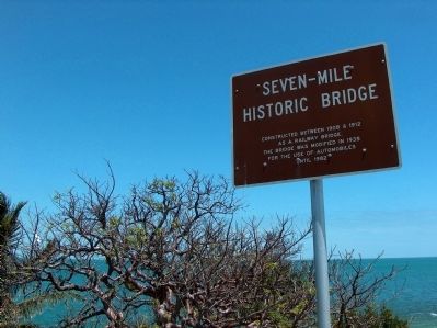 Seven-Mile Historic Bridge Marker image. Click for full size.