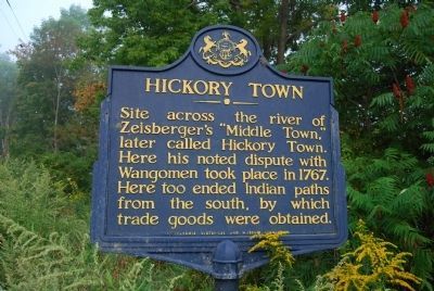 Hickory Town Marker image. Click for full size.