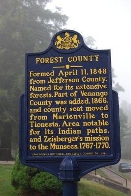 Forest County Marker. Click for full size. Forest County Marker image. Click for full size.