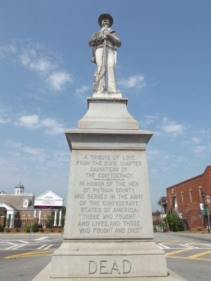 Putnam County Confederate Monument Marker. Click for full size. Putnam County Confederate Monument Marker image. Click for full size.