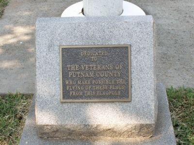 Veterans Flagpole Marker. Click for full size. Veterans Flagpole Marker image. Click for full size.