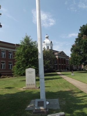 Veterans Flagpole Marker Overview. Click for full size. Veterans Flagpole Marker Overview image. Click for full size.