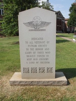 Putnam County Veterans Monument Marker image. Click for full size.