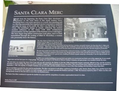 Santa Clara Merc Marker image. Click for full size.