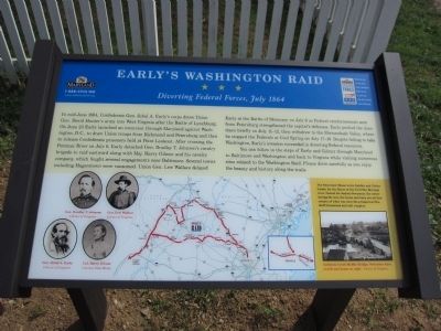 Early's Washington Raid Marker image. Click for full size.