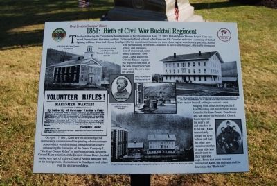 1861: Birth of Civil War Bucktail Regiment image. Click for full size.