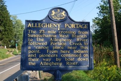 Allegheny Portage Marker image. Click for full size.