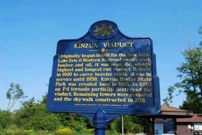 Kinzua Viaduct (Rededicated) Marker. Click for full size. Kinzua Viaduct (Rededicated) Marker image. Click for full size.