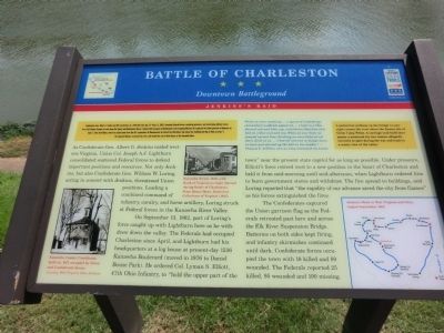 Battle of Charleston Marker. Click for full size. Battle of Charleston Marker image. Click for full size.