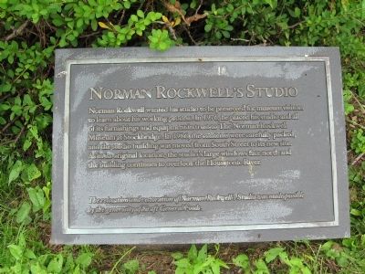 Norman Rockwell’s Studio Marker image. Click for full size.