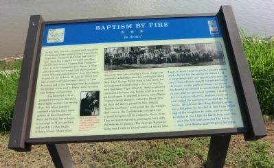 Baptism By Fire Marker image. Click for full size.