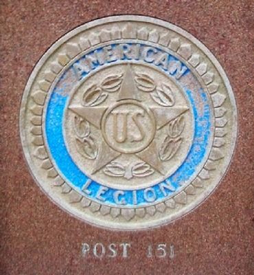 War Memorial American Legion Emblem image. Click for full size.