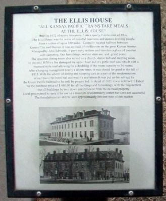 The Ellis House Marker image. Click for full size.