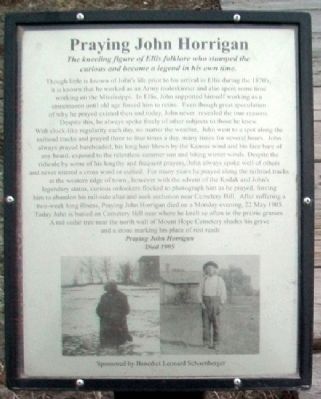 Praying John Horrigan Marker image. Click for full size.