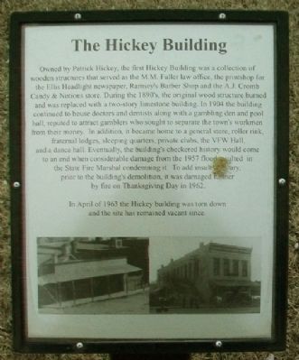 The Hickey Building Marker image. Click for full size.