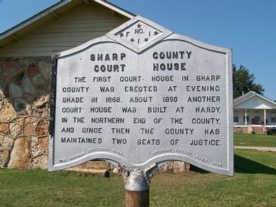 Sharp County, AR Court House No. 1 Marker image. Click for full size.