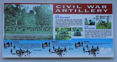 Civil War Artillery Marker. Click for full size. Civil War Artillery Marker image. Click for full size.