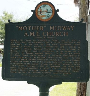 "Mother" Midway A.M.E. Church Marker image. Click for full size.