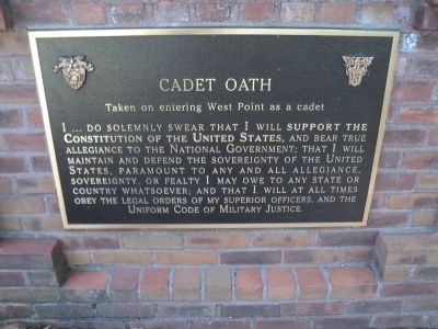 Marker 3 - Cadet Oath image. Click for full size.