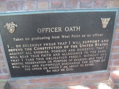 Marker 4 - Officer Oath image. Click for full size.