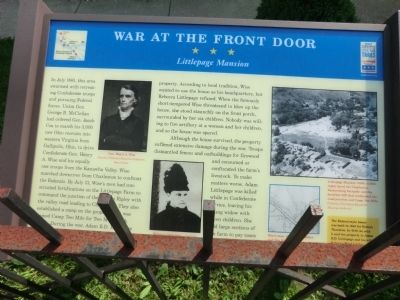 War At The Front Door Marker image. Click for full size.
