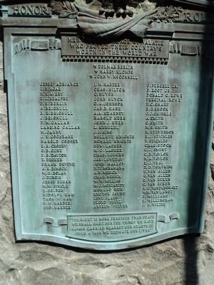 Valatie World War I Marker. Click for full size. Valatie World War I Marker image. Click for full size.