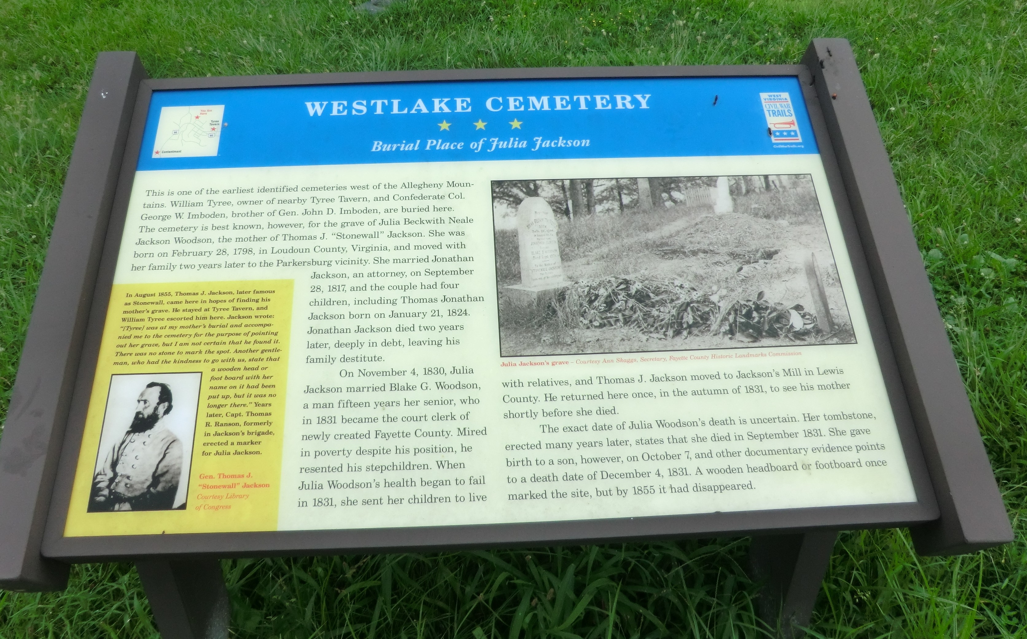 Westlake Cemetery Marker