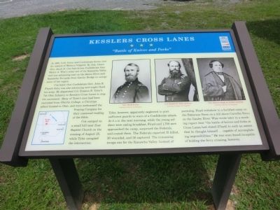 Kesslers Cross Lanes Marker. Click for full size. Kesslers Cross Lanes Marker image. Click for full size.