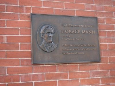 Horace Mann Marker. Click for full size. Horace Mann Marker image. Click for full size.
