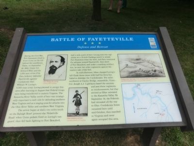 Battle of Fayetteville Marker. Click for full size. Battle of Fayetteville Marker image. Click for full size.
