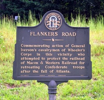 Flankers Road Marker. Click for full size. Flankers Road Marker image. Click for full size.