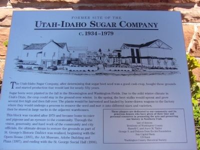 Utah-Idaho Sugar Company Marker image. Click for full size.