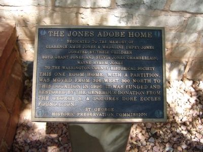 The Jones Adobe Home Marker image. Click for full size.