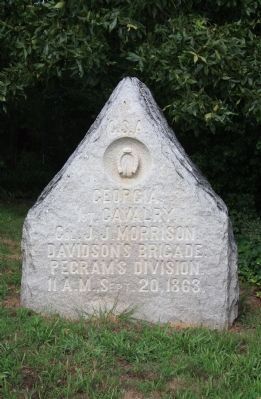 1st Georgia Cavalry Marker image. Click for full size.