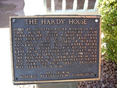 The Hardy House Marker image. Click for full size.