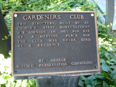 Gardeners Club Marker image. Click for full size.