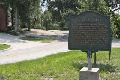 Millers Creek Marker at Mayfair Road image. Click for full size.