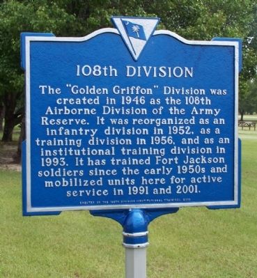 108th Division Marker image. Click for full size.