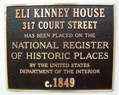 Eli Kinney House NRHP Marker image. Click for full size.