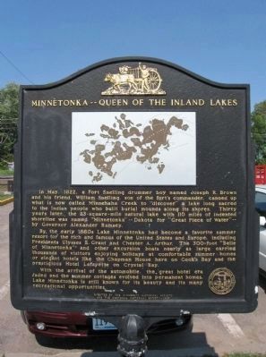 Minnetonka -- Queen of the Inland Lakes Marker image. Click for full size.