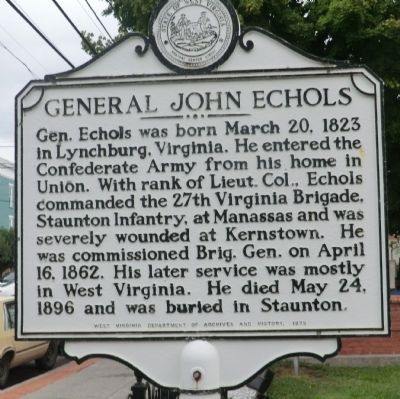 General John Echols Marker image. Click for full size.
