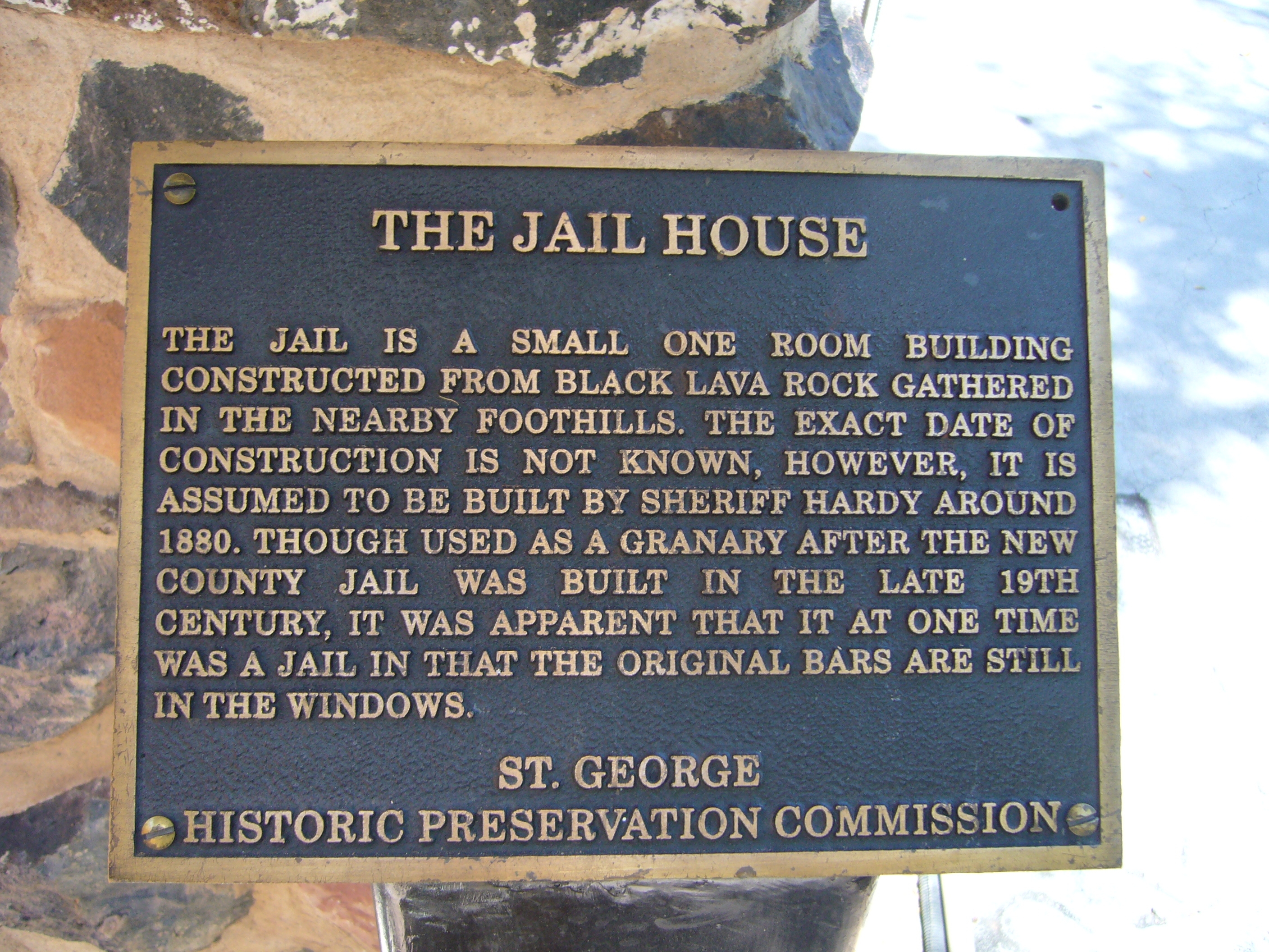 The Jail House Marker