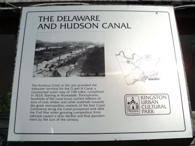 The Delaware and Hudson Canal Marker image. Click for full size.