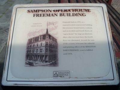 Sampson Opera House Marker image. Click for full size.